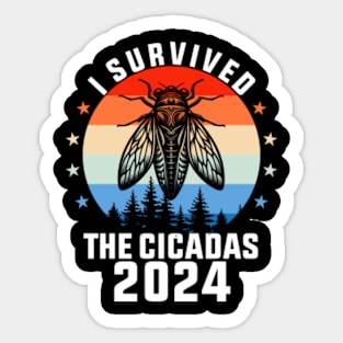 I Survived The Cicadas 2024 Sticker